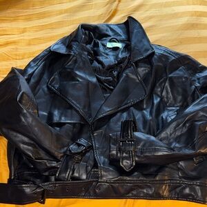 Meshki Black Leather jacket